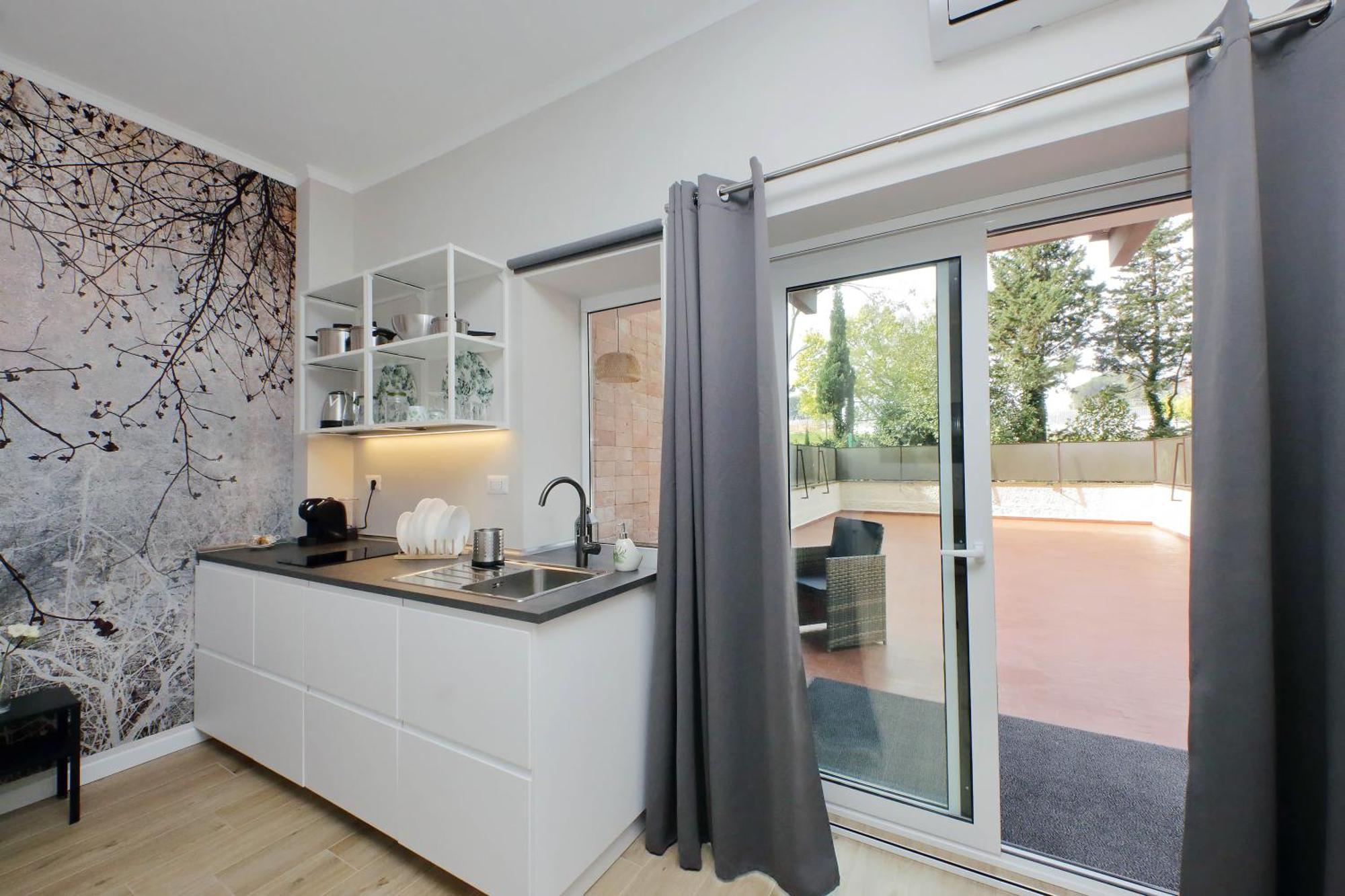 Aurelia Antica Terrace Free Pool And Parking Appartamento